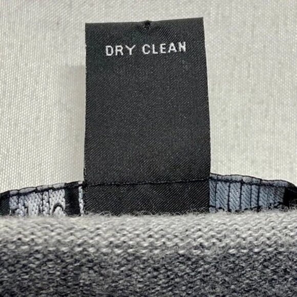 INC International Concepts Open Front Cardigan Women's Small Gray Stripe Midi - Picture 7 of 9